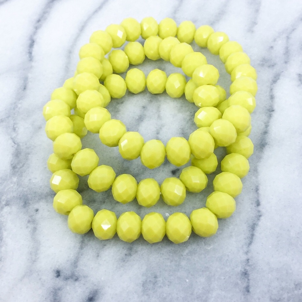 Yellow Bracelet Set